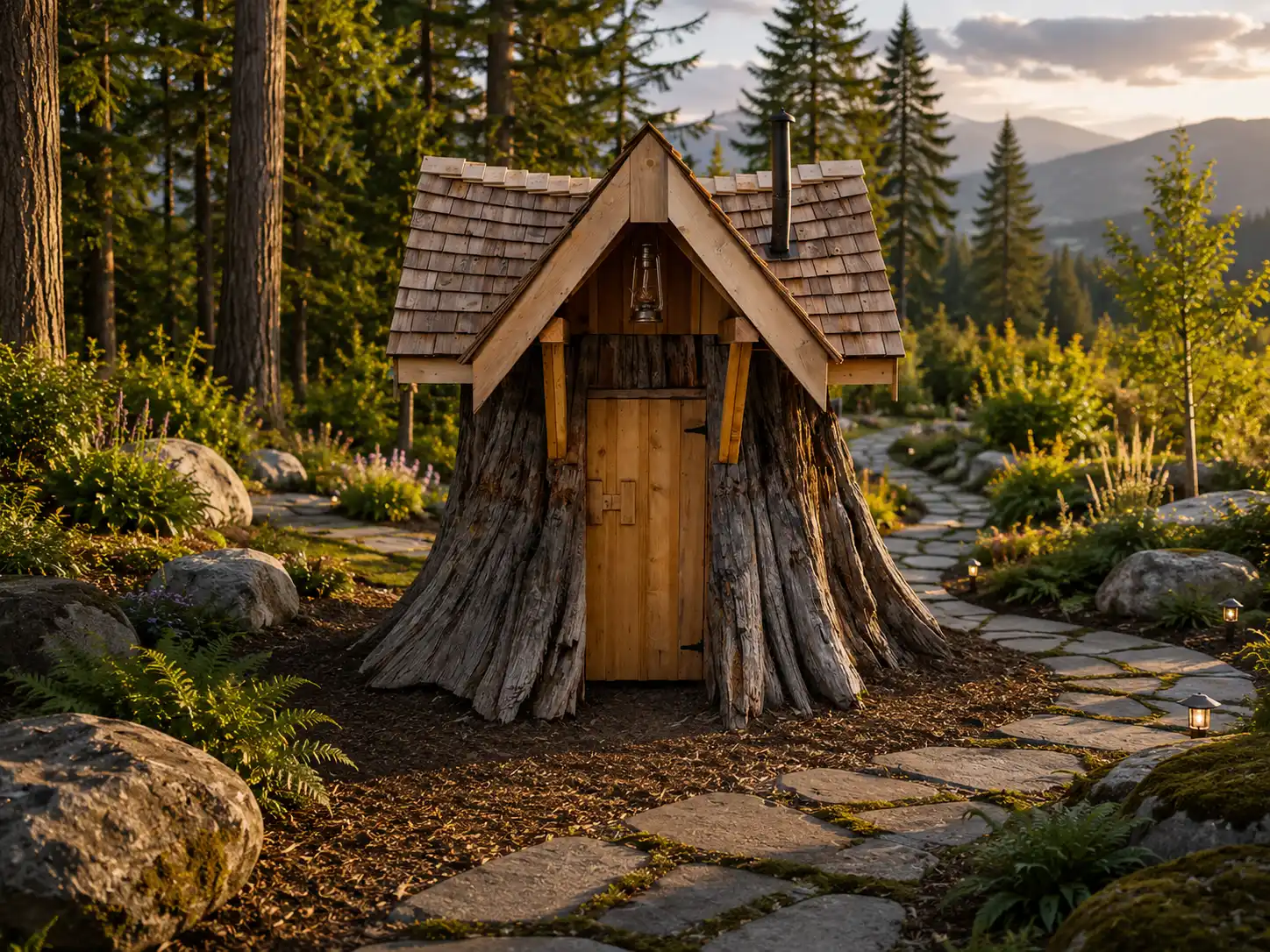 stump house in concept eviroment