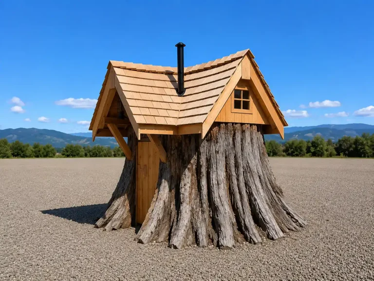 stump hut left side