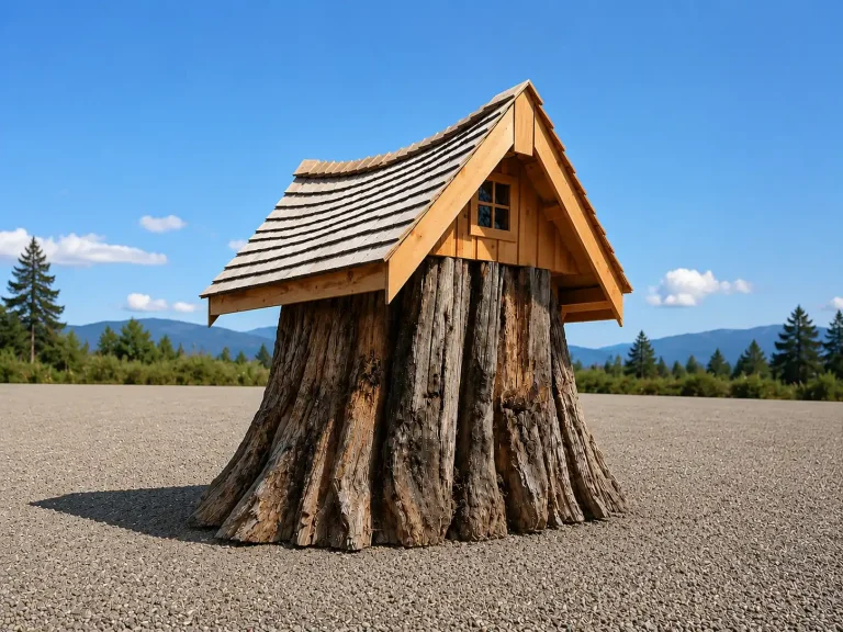 stump hut right back