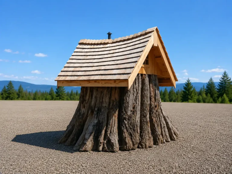 stump hut right back more