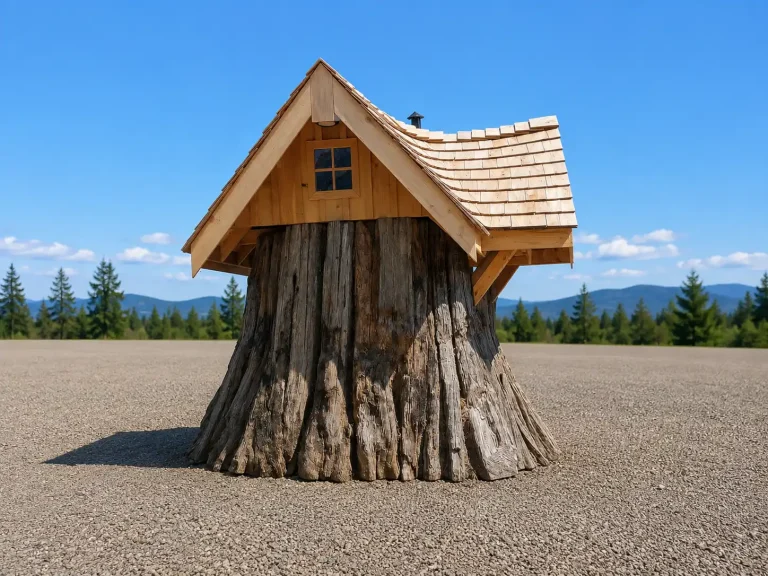 stump hut right side